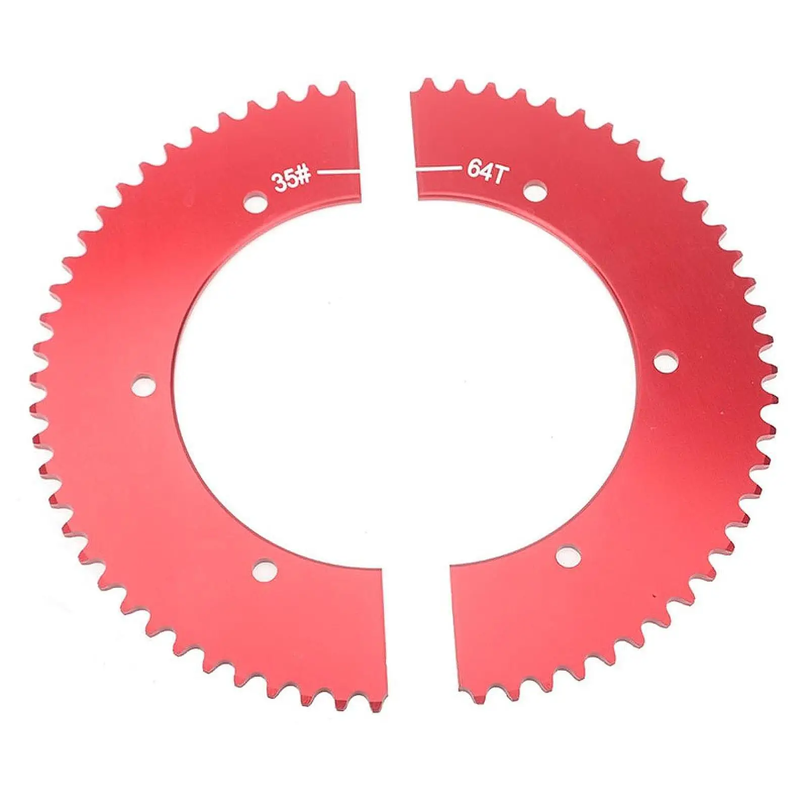 

Mini Bike Split Sprocket #35 Chain 64T Aluminum Alloy High Strength Sprocket for Predator 212cc 196cc