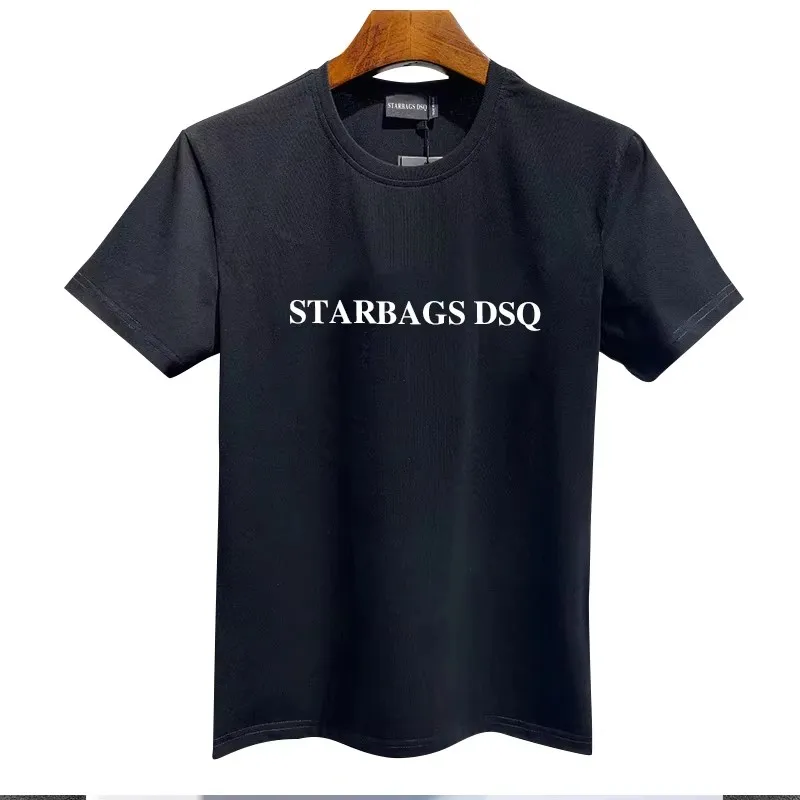 Starbags Hot style Short sleeved men's round neck T - shirt Wolf head domineering personality high quality hot drill skull