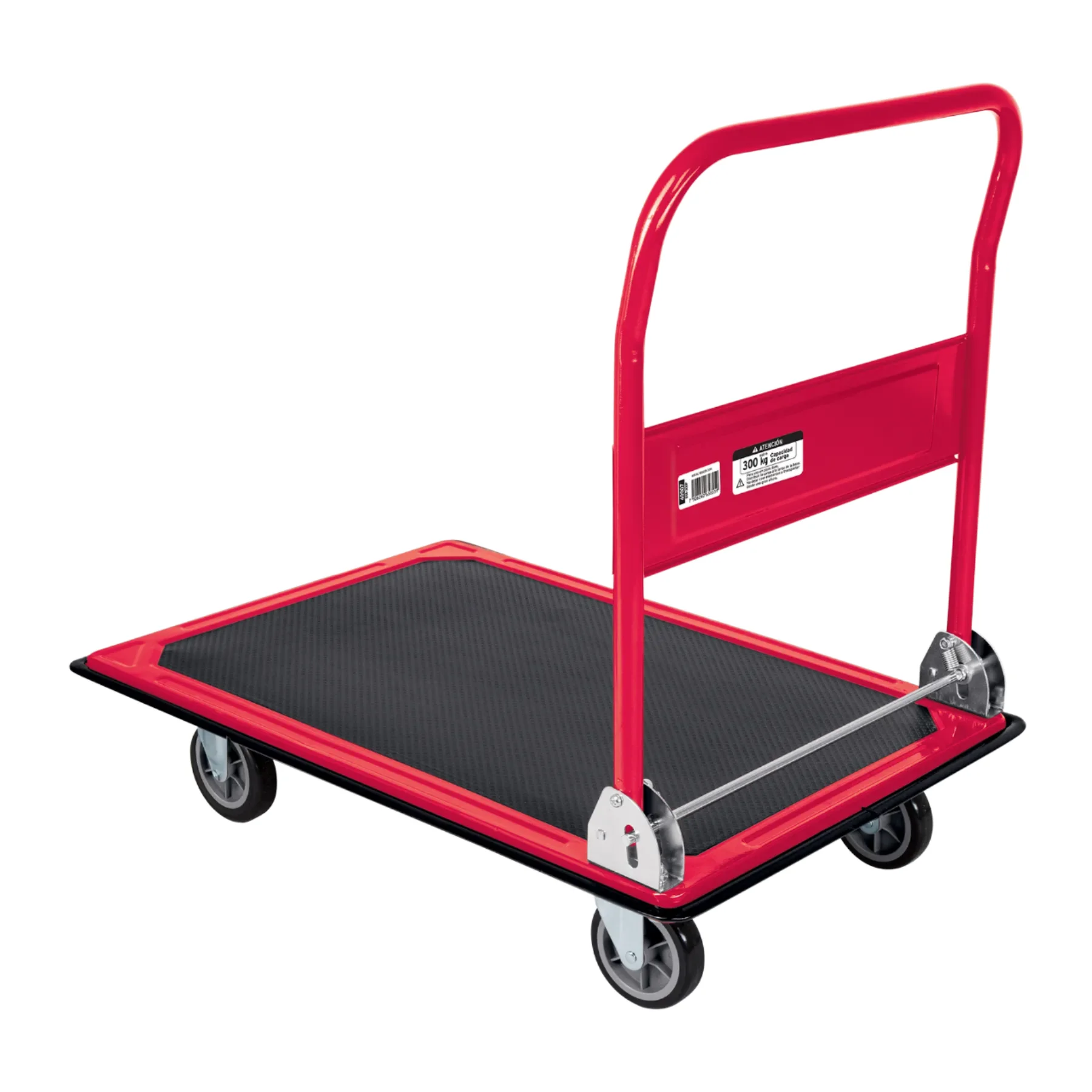Pretul 300 kg Four-Wheel Folding Platform Roll Container Cargo Cart with 1 Unit Portable Steel Hand Trolley OEM for Shopping Use