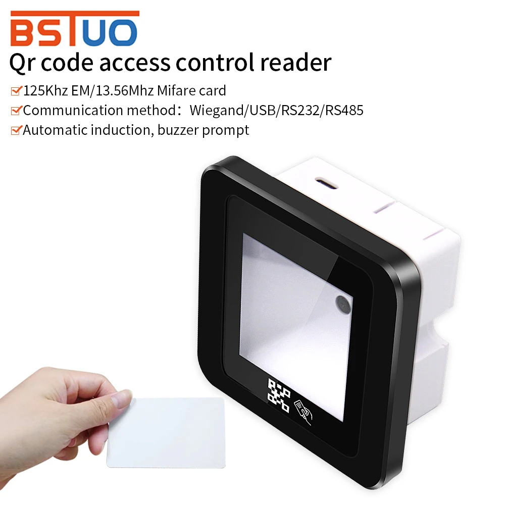 

Embedded Fix-mount Dynamic QR Code Scanners Barcode Access RFID Card Reader 125Khz/13.56Mhz Engine USB WG RS232 1D/2D QR PDF417