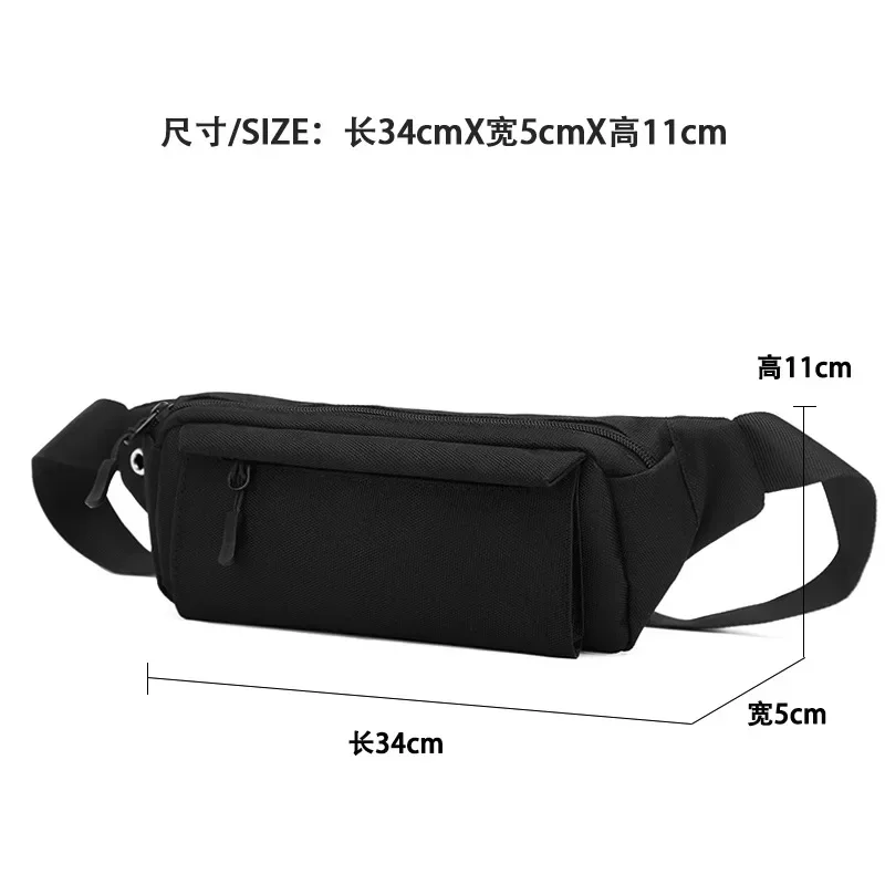 Crossbody Chest Bags for Men 2025 Oxford Waist Pack Male Shoulder Banana Waterproof Fashion Husband Phone Bag Man Belt Pouch