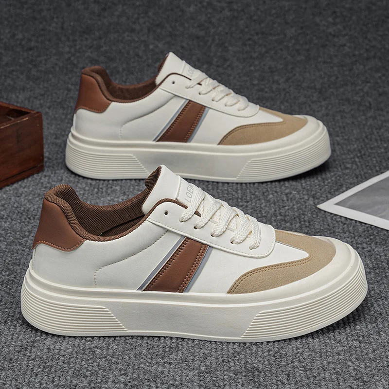 

Мужские ретро-кроссовки | Повседневные туфли из замши и кожи с цветовыми блоками