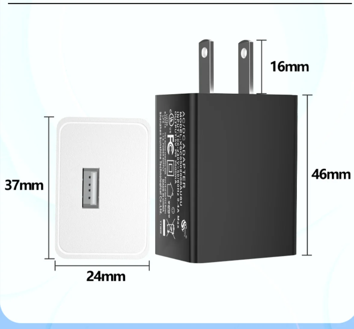 5V 3A USB Charging Adapter Mobile Phone Charger China-US-EU Standard Certified Universal Portable Power Supply