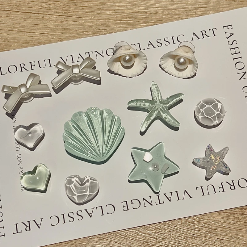 New Summer Shoes Decoration Jibbitz Shell, Starfish, DIY Sandal Garden Shoe Accessories  Party Gift. Summer Good Gift