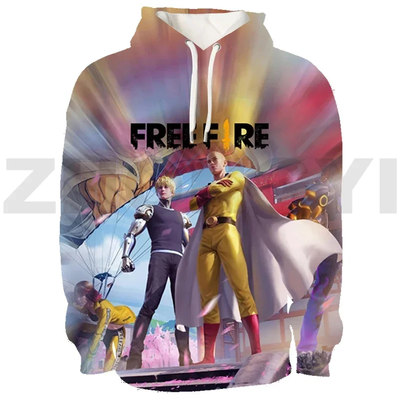 

3D Print Free Fire Garena Hoodie Game Assault Oversized Sweatshirt Anime Lounge Wear Men Women Japanese Streetwear Long Sleeve