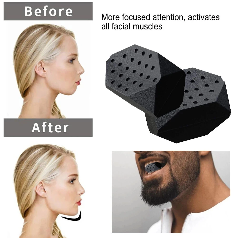 Jawline Exerciser Lifting & Firming Face Double Chin Remover Silicone Made