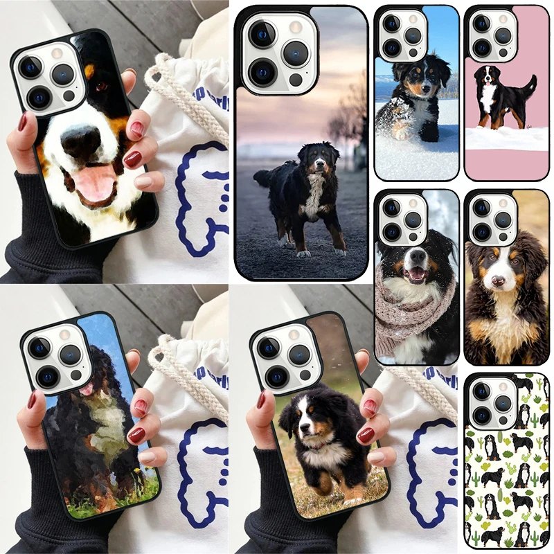 Bernese Mountain Dog Cover For iPhone 16 13 14 15 Pro Max 12 Mini 11 15 Pro Max 6 7 8 Plus Max SE 2020 Phone Case