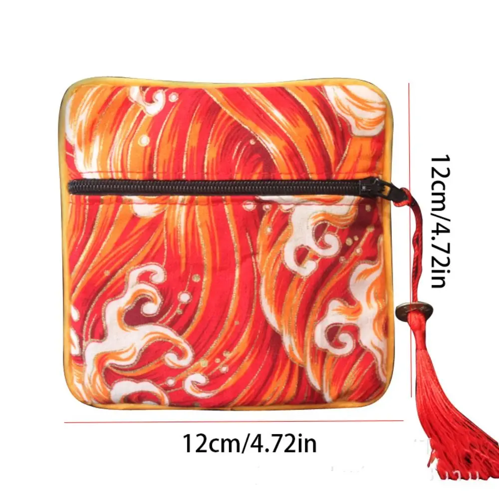 천 중국 스타일 동전 주머니 Tassel Maneki Neko 천 지갑 쥬얼리 주최자 목걸이 케이스 쥬얼리 보관 가방 소녀