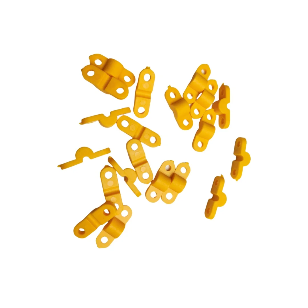 Plaques de train d'atterrissage, 20 pièces/lot, plaques à rainure arquée en Nylon pour fil d'acier, tige en carbone, modèle d'avion RC Acc