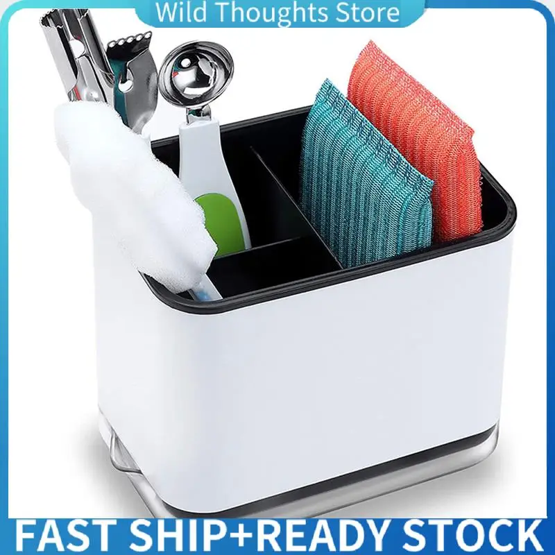 

2X Sink Caddy Organizer, Kithchen Sponge Holder, Soap Brush Caddy Kichen Sink Accessorie Caddy Organizer Sink-[Qahk]