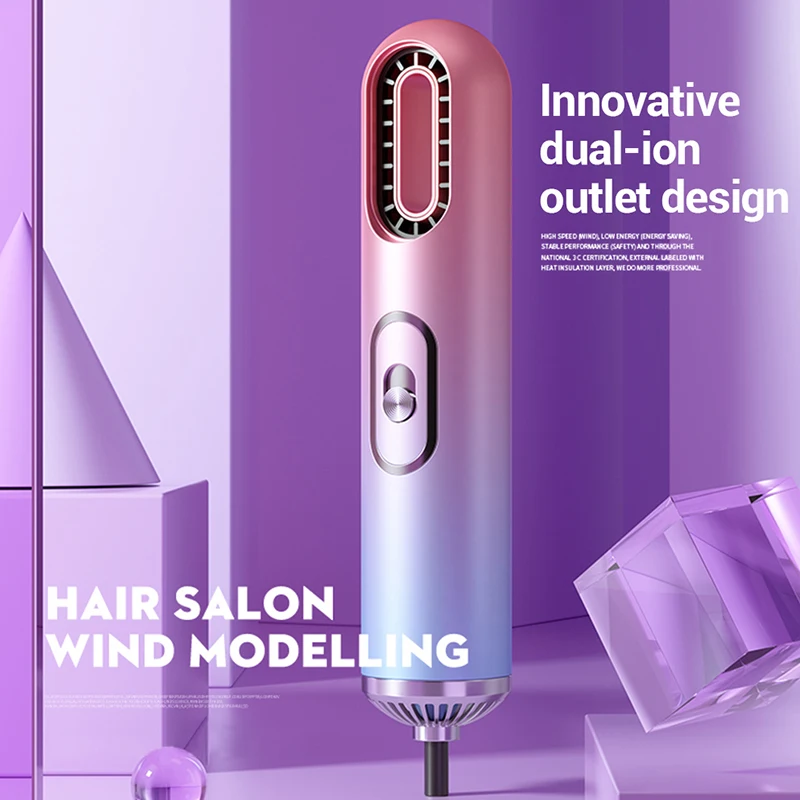 Professional Home Use Hair Tools Portable Fanless Bladeless Leafless Negative Negativ Ion Reverse Air Hand Hair Dryer Blow