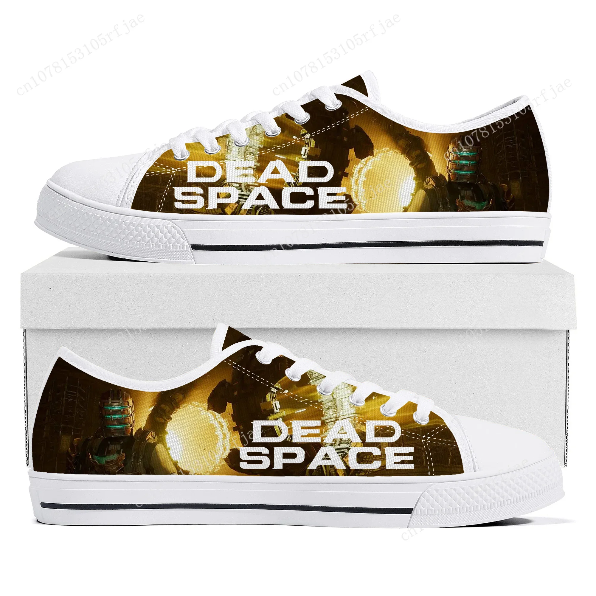 Dead Space Low Top Sneakers Hot Cartoon Game Womens Mens Teenager High Quality Canvas Sneaker Couple Fashion Custom Built Shoes