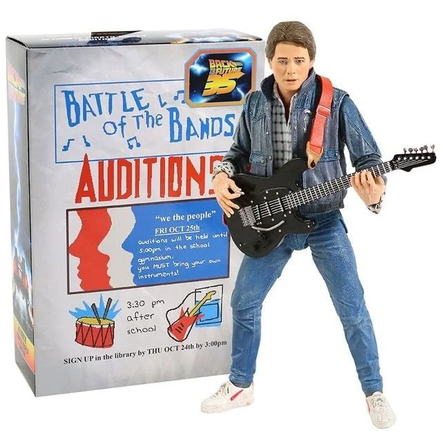 

Back to the Future 2 Martin sings guitar 7 "moveable action figure hand model movie peripheral