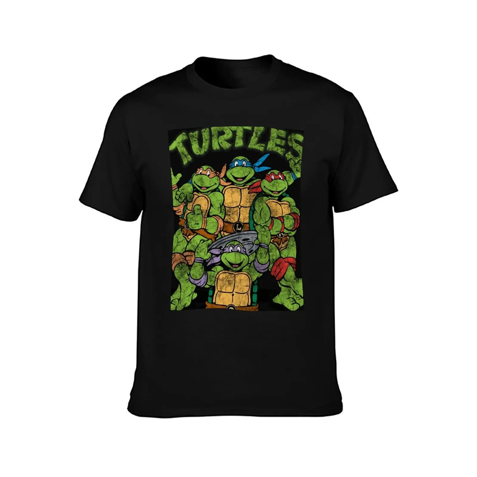 Teenage Mutant Ninja Turtles Classic Retro Logo T-Shirt for a boy vintage clothes cotton graphic tees tee shirts for men