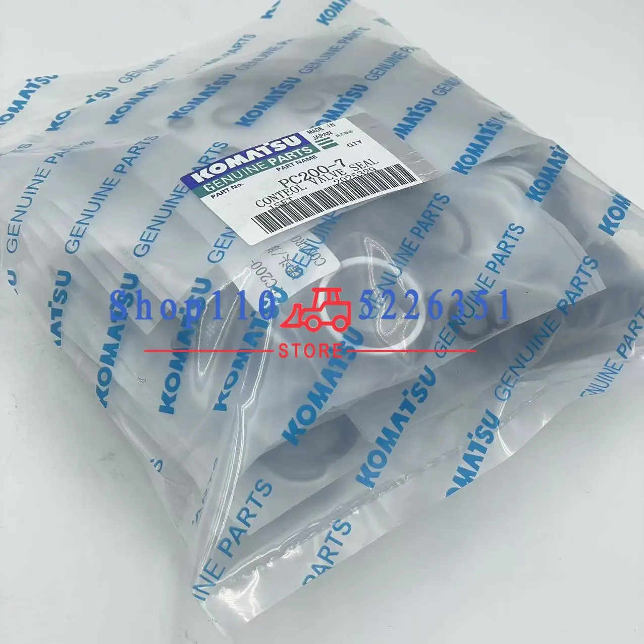 Control Valve Seal Kit Excavator Main Control Kit for Komatsu PC60-7 PC200-6 PC200-7 PC200-8 PC210-6 PC210-7 PC210-8 PC220-7/-8