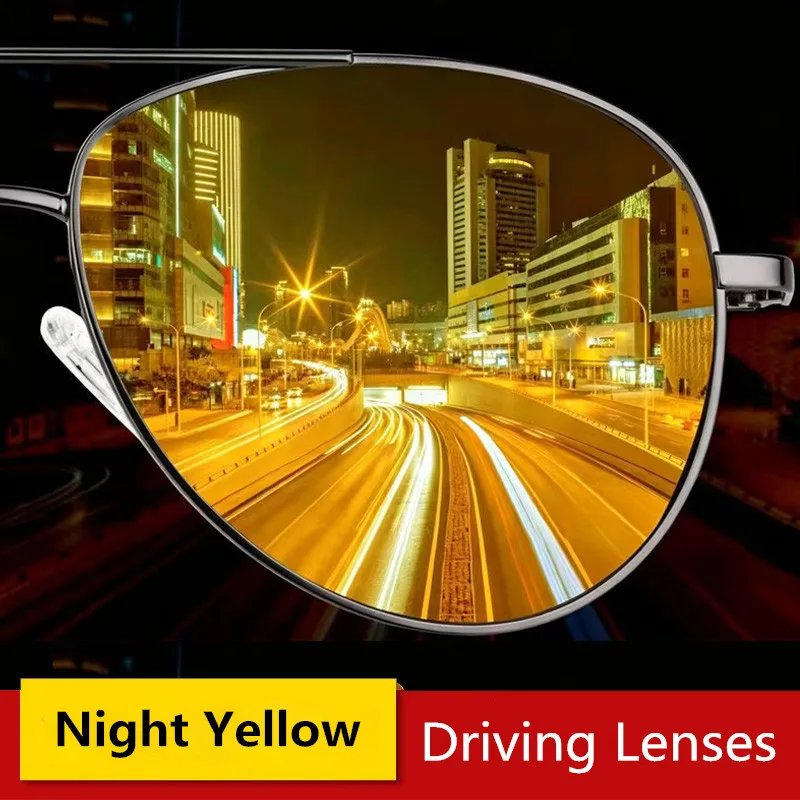 Night Vision Polarized Lenses Men Women Sunglasses 1.56 1.61 1.67 Driving Special Lens Myopia Optic Anti-glare UV Protect Goggle