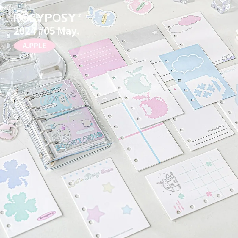 MINKYS-Cuaderno de bolsillo de M5, planificador anual, diario, semanal, Agenda, libro de fotos, papelería escolar Kawaii