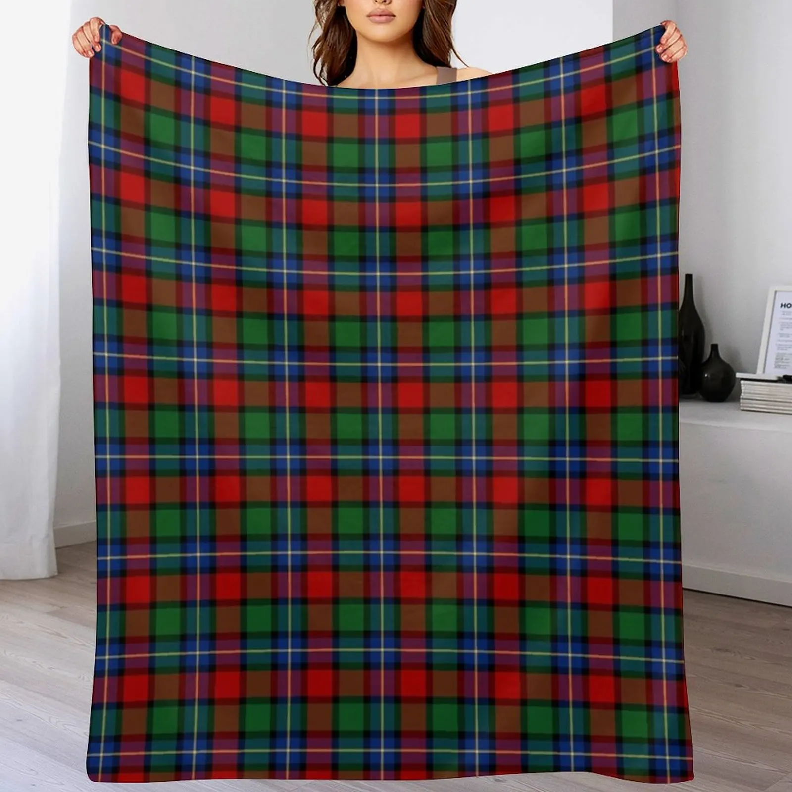 

Clan Kilgour Tartan Throw Blanket warm for winter Sofa Quilt Blankets