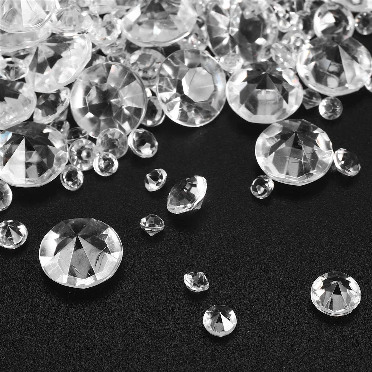 NN89R 6000 Pcs Acrylic Diamonds Clear Table Scatter Crystals for Vase Filler Christmas Wedding Birthday Party Table Decor,B