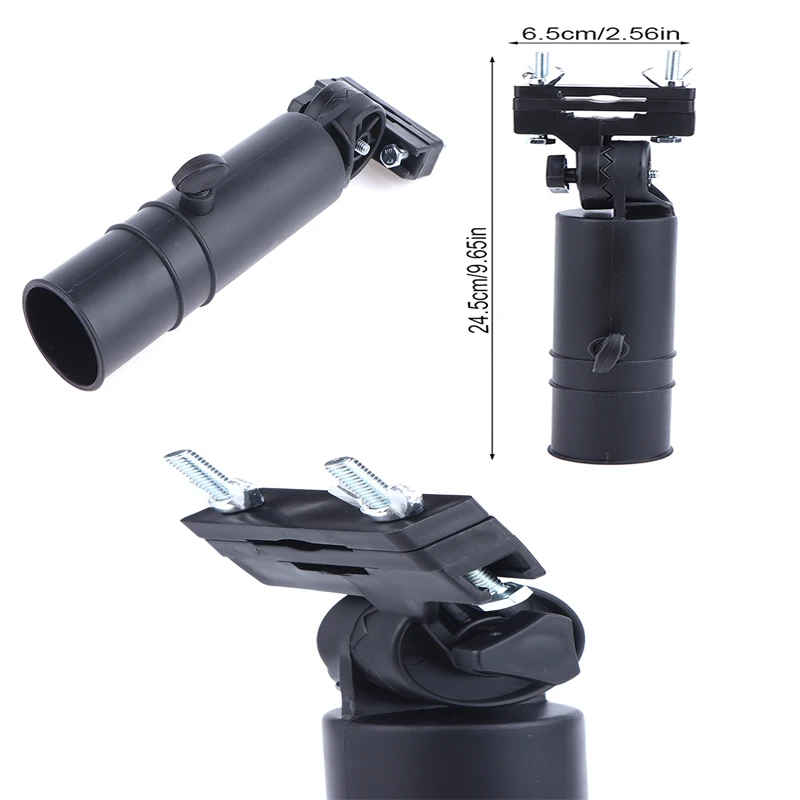 

Универсальный держатель для зонта для гольф-кара, регулируемый кронштейн для зонта, крепление-зажим для зонта на колесо гольф-кара, инвалидной коляски, детской коляски, 1 шт.