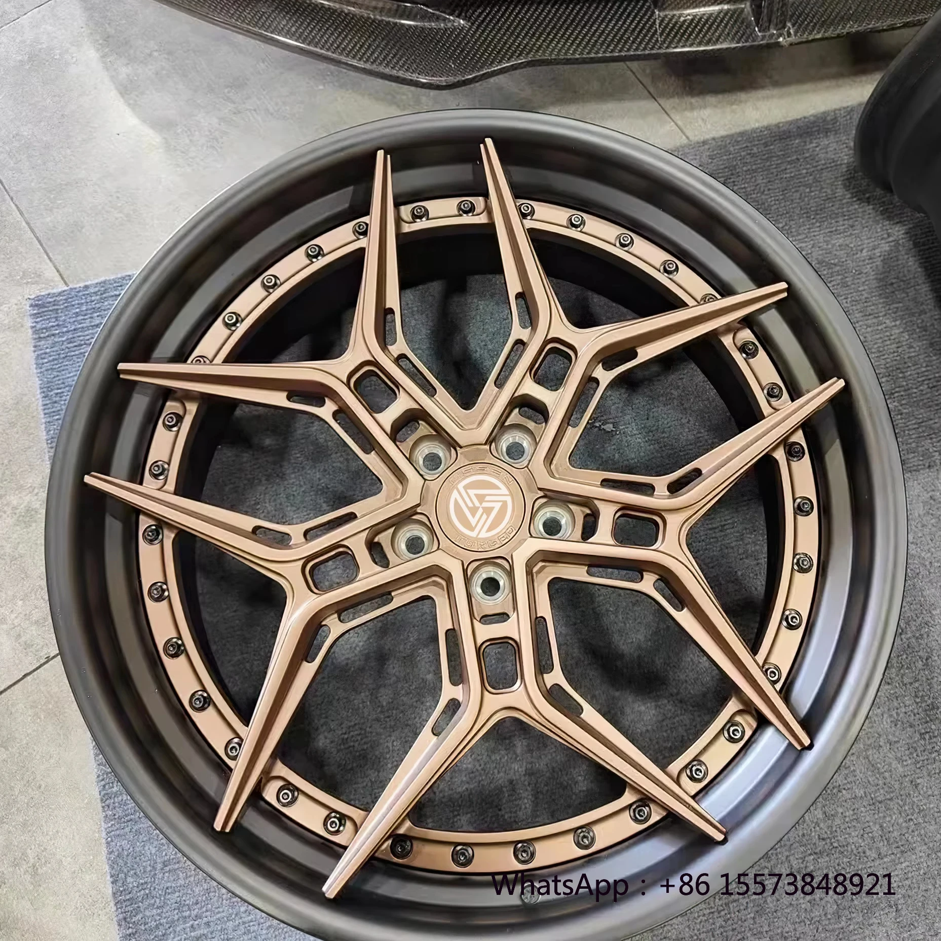 

Бронзово-черные кованые диски из алюминиевого сплава, 2 штуки, 5x114.3, 5x112 для спортивных автомобилей