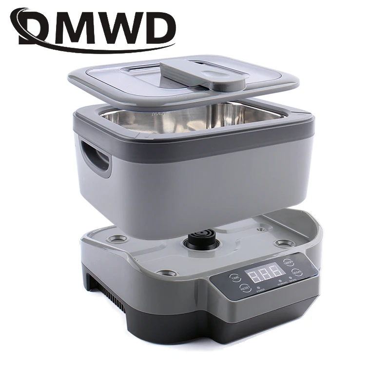 Digital Ultrasonic Cleaner Washer Bath Tank Basket Timing Degas Watches Glasses Jewelry Denture Ultrasound Wave Cleaning Machine