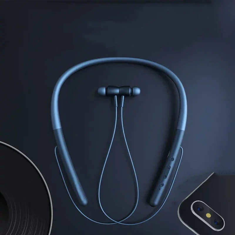 New Wireless Earphone Bluetooth Magnetic Neckband Headphone Waterproof Sport Headset Long Battery Life Noise Cancelling Headsets