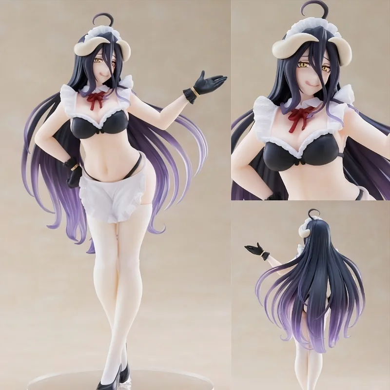 

Anime Albedo Figure Overlord Beautiful Girl PVC Model Toy Desktop Car PC Case Decoration Ornament Gift For Fans