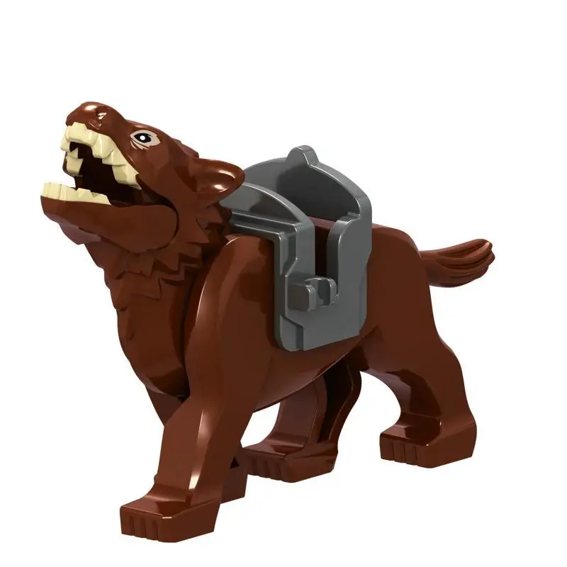 Lord Ogre Sumpf Monster Kobold König Riesen ringe Krieg Elch Wildhorn Schaf Eber Mini Mount Cartoon Figuren Action Spielzeug Ziegel Kinder