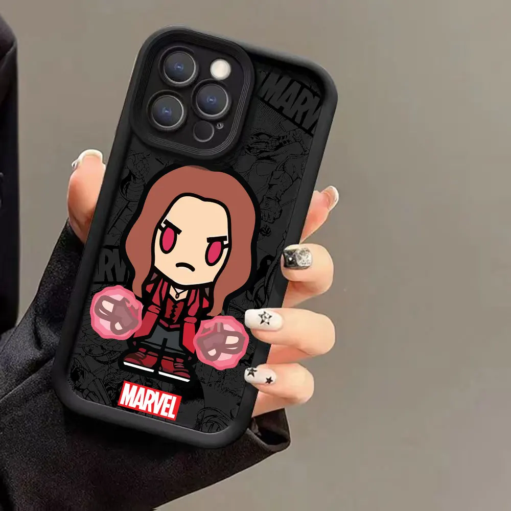 Comics Marvel Art Deadpool Scarlet Witch Groot Phone Case For OPPO Reno 11 10 8 8T 8Z 7 7Z 6 6Z 5 4 3 Pro Plus 5G Ladder Cover