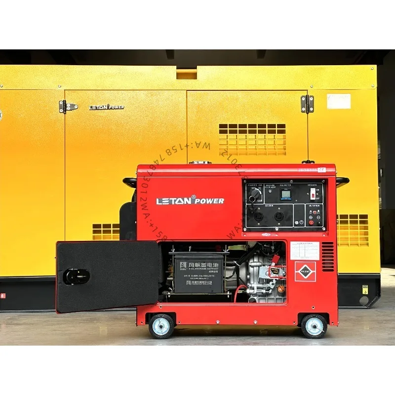 50/60Hz 10kva Silent Die sel Generator 1/3 Phase Sound Proof Die sel Home Generator 5kva 7kva 10kva Generators for Home Use