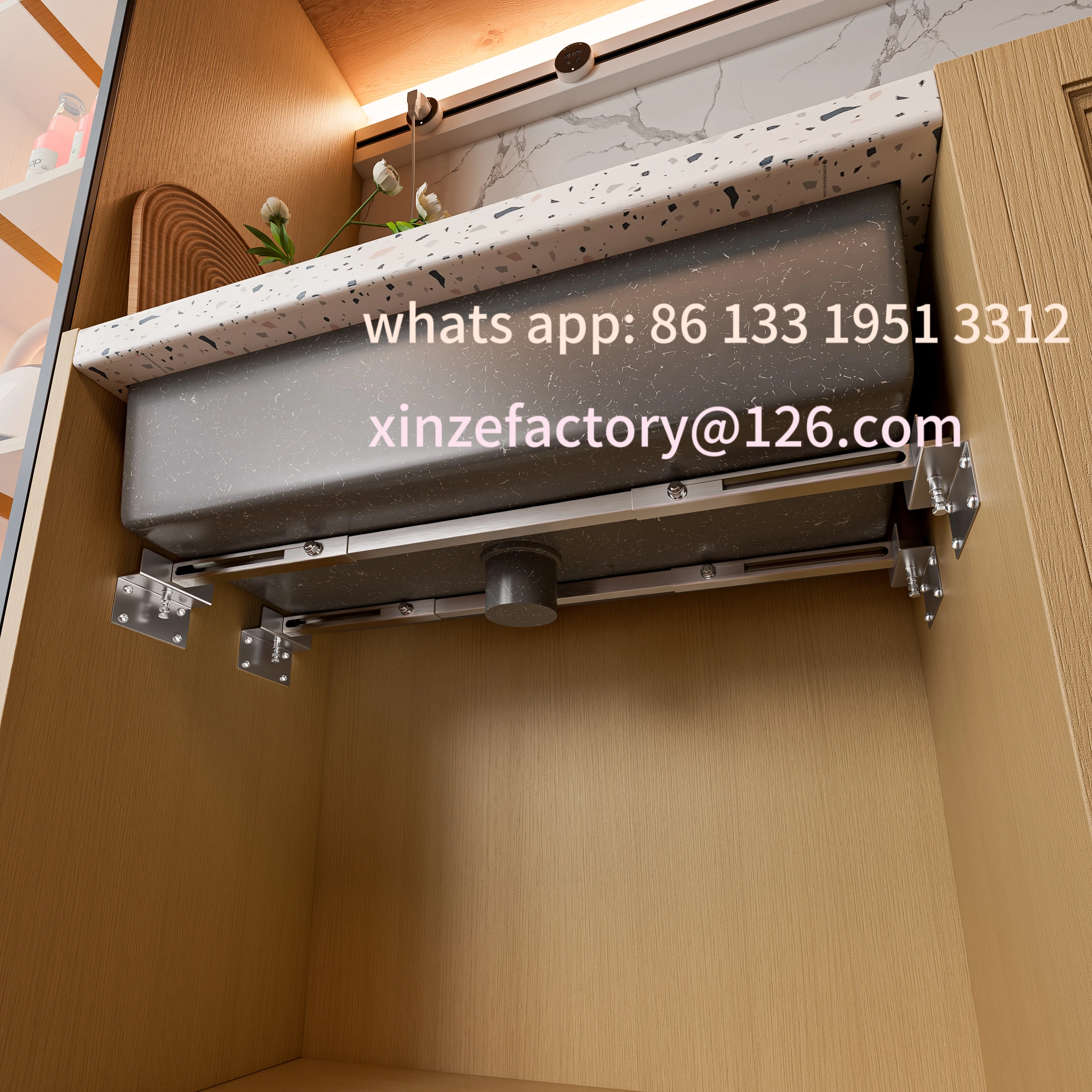 

Customizable Only One Bar 1PC Undermount Sink Support Brackets Adjustable Stainless Steel Installation for Heavy Duty Undermount