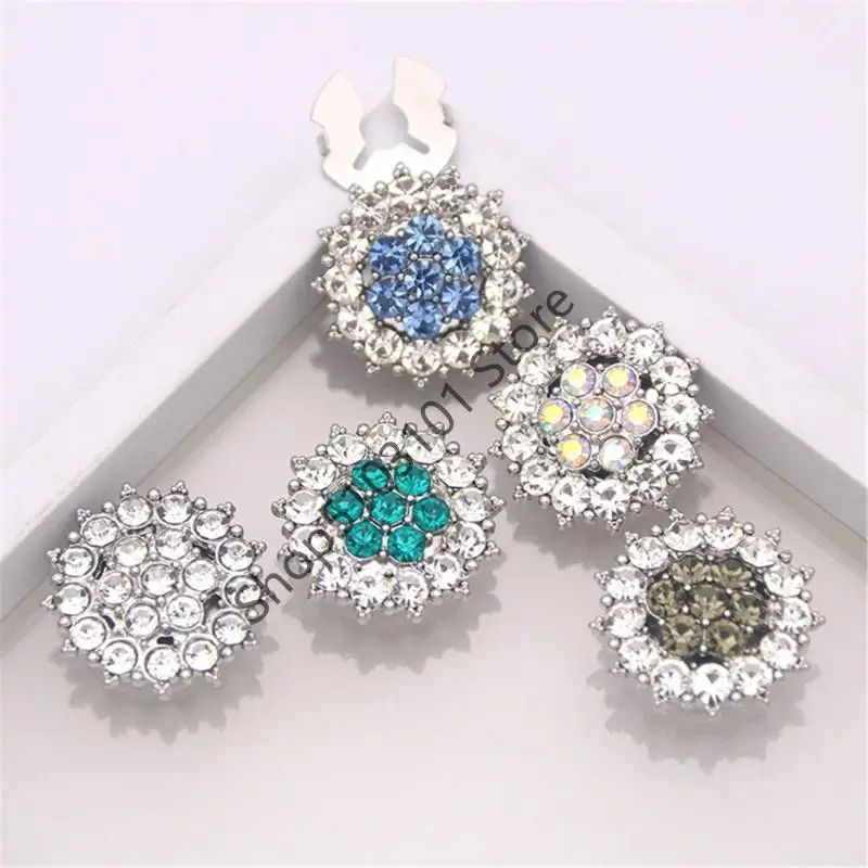 X6he أنيقة متعددة الألوان الأزرار الكفائحة خفيفة الوزن تصميم مقطع سهلة على حزب العمل قميص مجوهرات المجوهرات