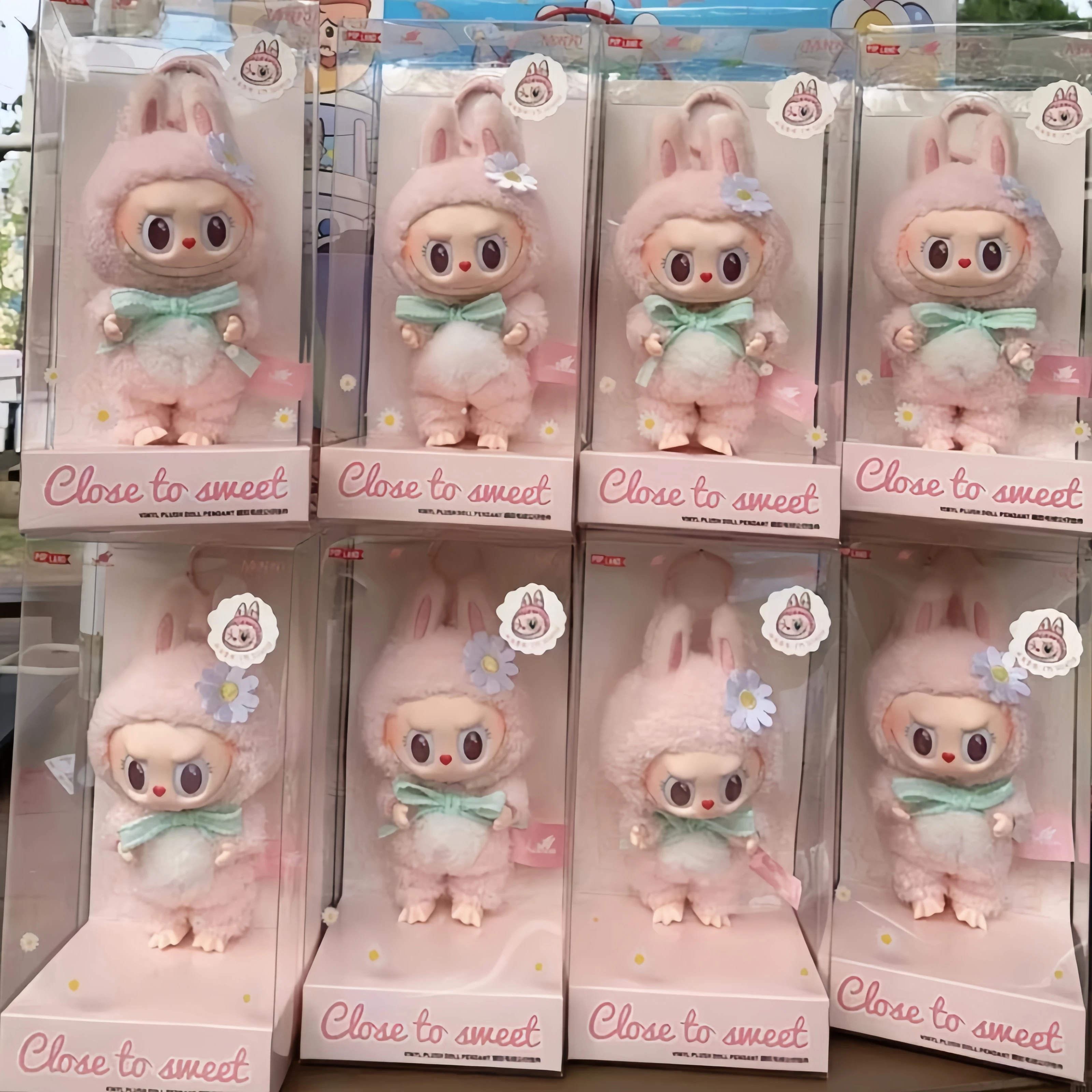 

Подлинная кукла Mokoko Spring And Mokoko Sweetheart Pink Series Kawaii, фигурки героев, коллекционная мебель для демонстрации, праздничный подарок