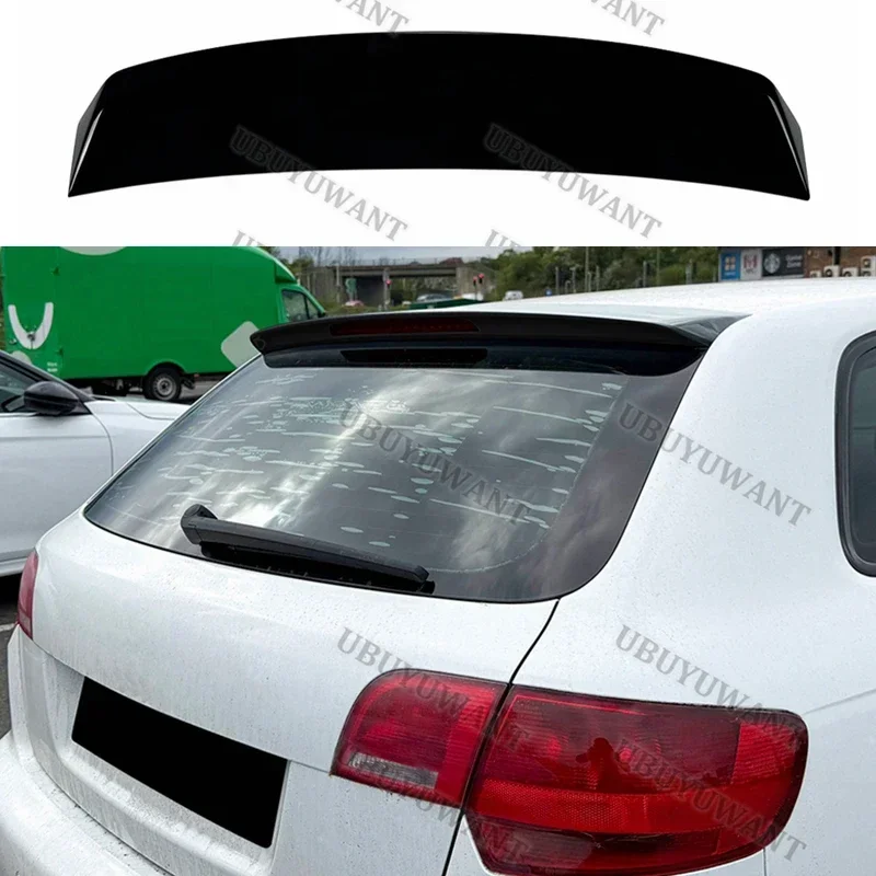 For Audi A3 8P 2004-2013 Standard Edition Upgraded To S Model Custom Parts Trunk Lip Spoiler HighKick Rear Wing Body Kits