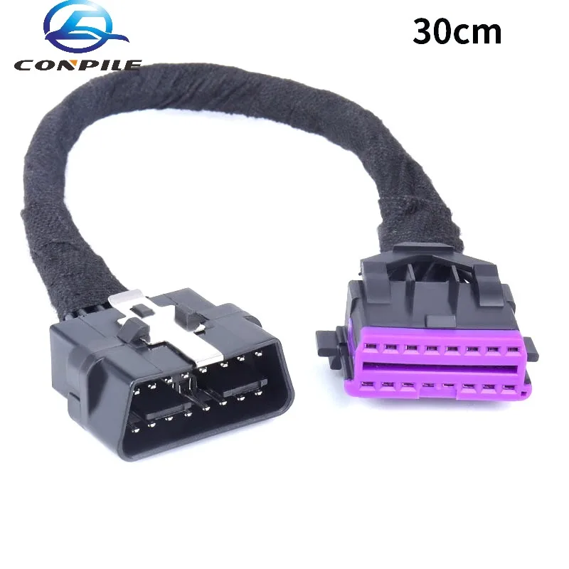 universal full line OBD plug 16pin for car diagnostic OBDII tester Interface OBD 2 Assembly Socket Plug Adapter