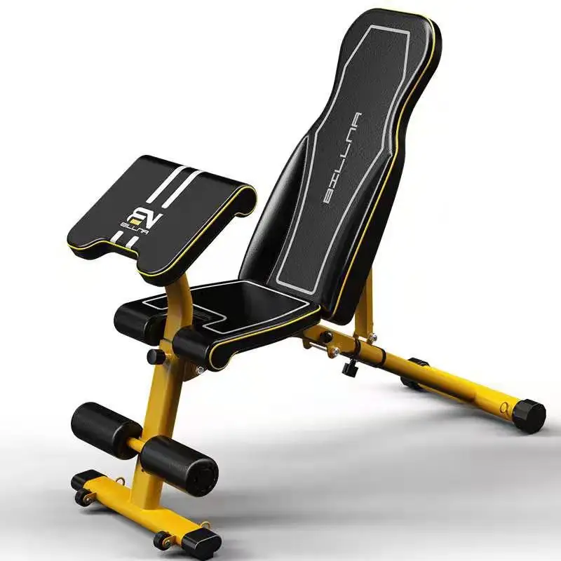 

wellshow sport adjustable weight bench foldable flat utility exercise workout bench sit up home.dumbbell snd sit up bench set