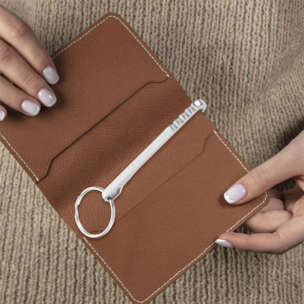 

2 шт., компактный брелок-карабин из нержавеющей стали на талии, портативный уличный аксессуар, небольшой брелок для ключей, прочный легкий ремень для