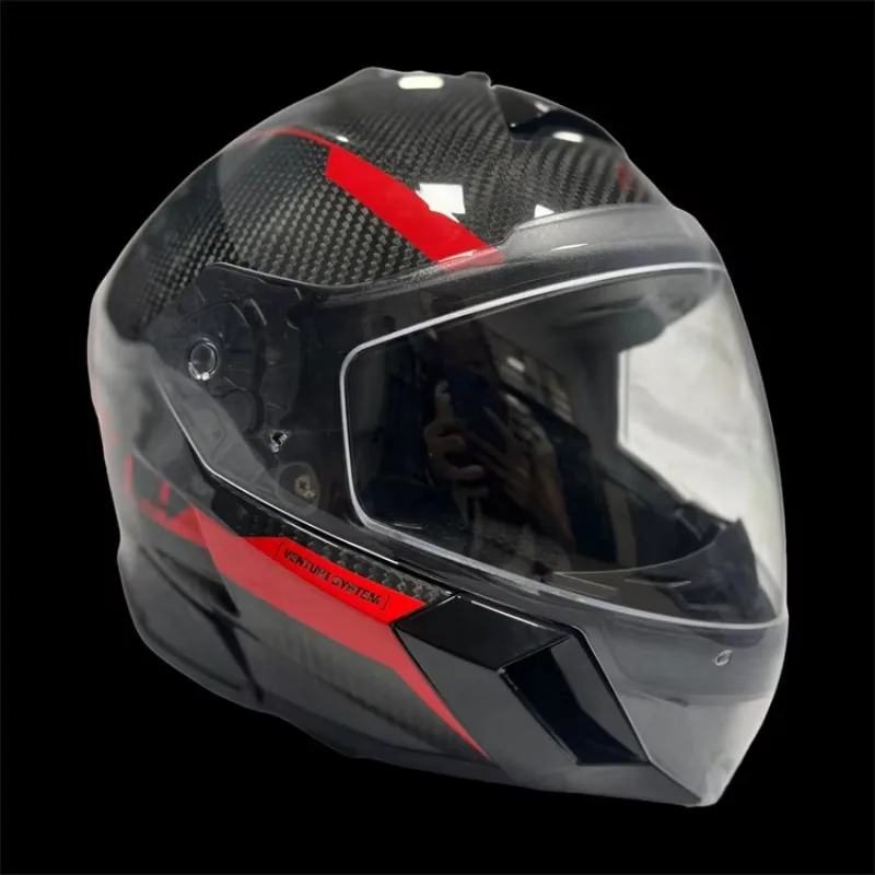 

Unisex XL Size New Design Carbon Fiber Motorcycle Helmet Carbon Shells Visor OEM Warranty Safety Helmet