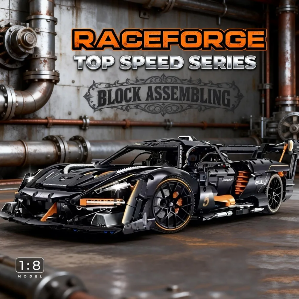 AUF LAGER Sen-na MOC Maikailun 1:8 RC Sportwagen Senna Bausteine Ziegel Montage Modell Spielzeug für Jungen Weihnachten geschenk Set