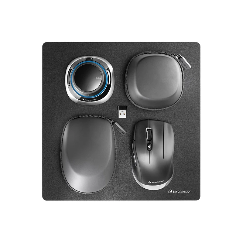 New for 3Dconnexion SpaceMouse Wireless Kit 2 CADMouse Compact Bluetooth Wireless 3D Mouse Set for CAD Drafting