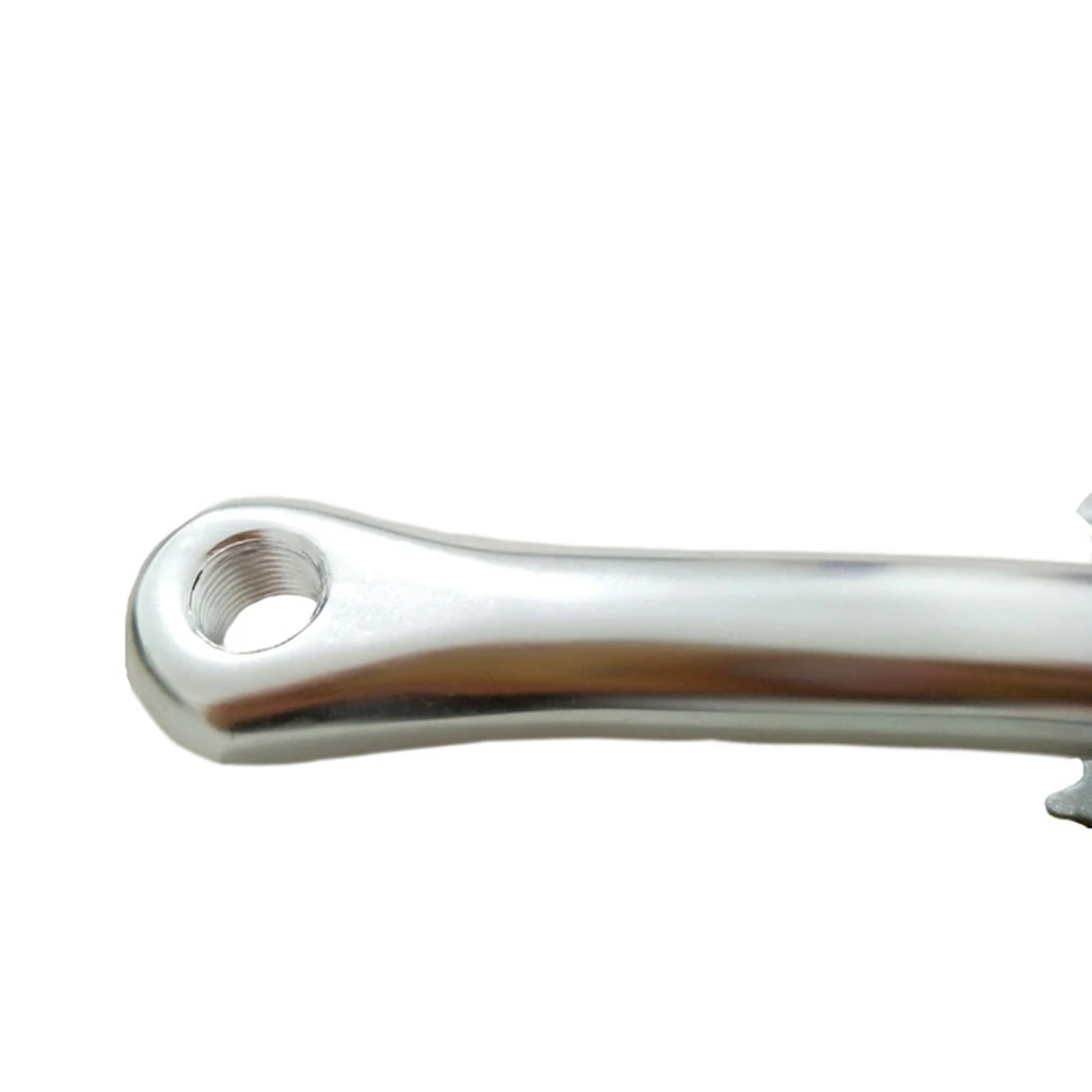 

Aluminum Alloy Crankset 38 Teeth Single Bike Tooth Disc Durable Silver Bike Crank Set Riding Gear