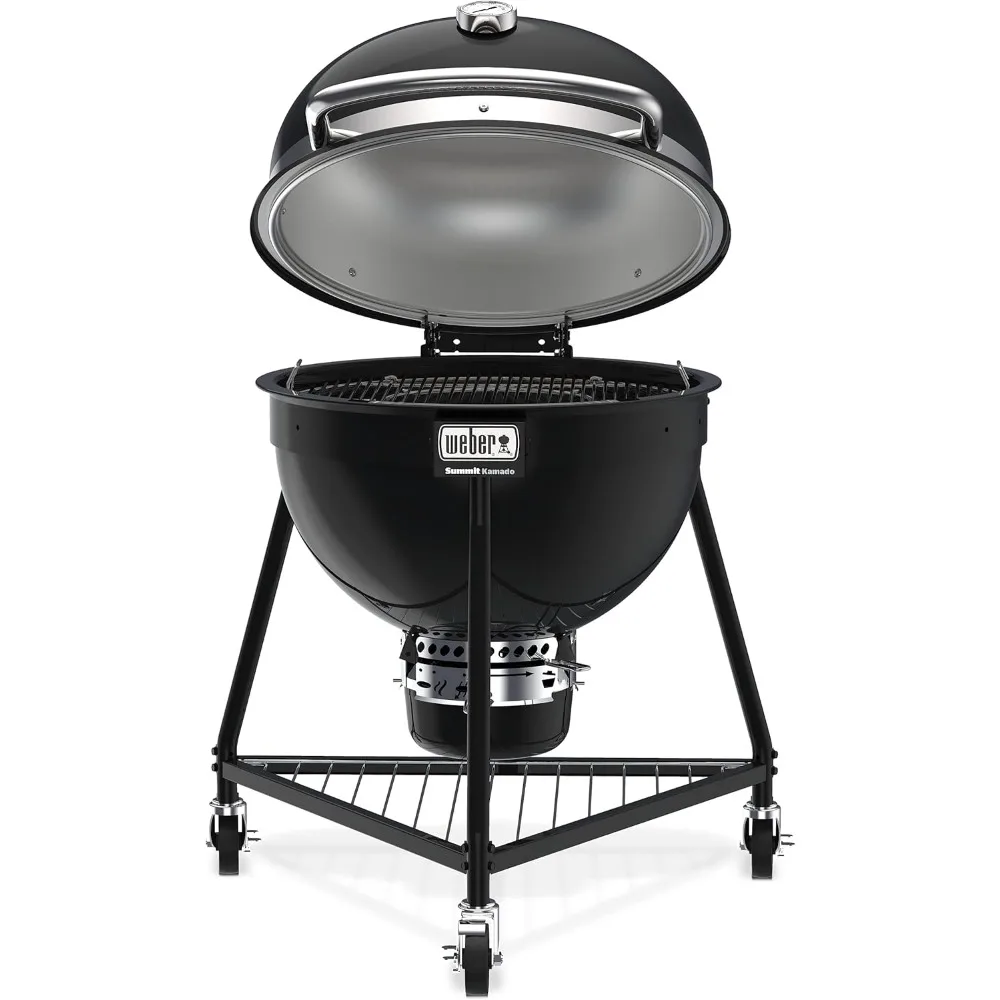 Summit Kamado E6 Charcoal Grill, Black