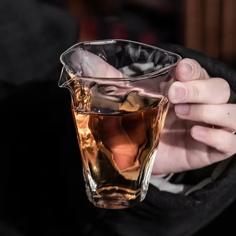 

2pcs Japanese Style 150ml Kungfu Glass Tea Pitcher Fair Mug High Borosilicate Tea Cups Chahai Tea Set Accessories Teaware