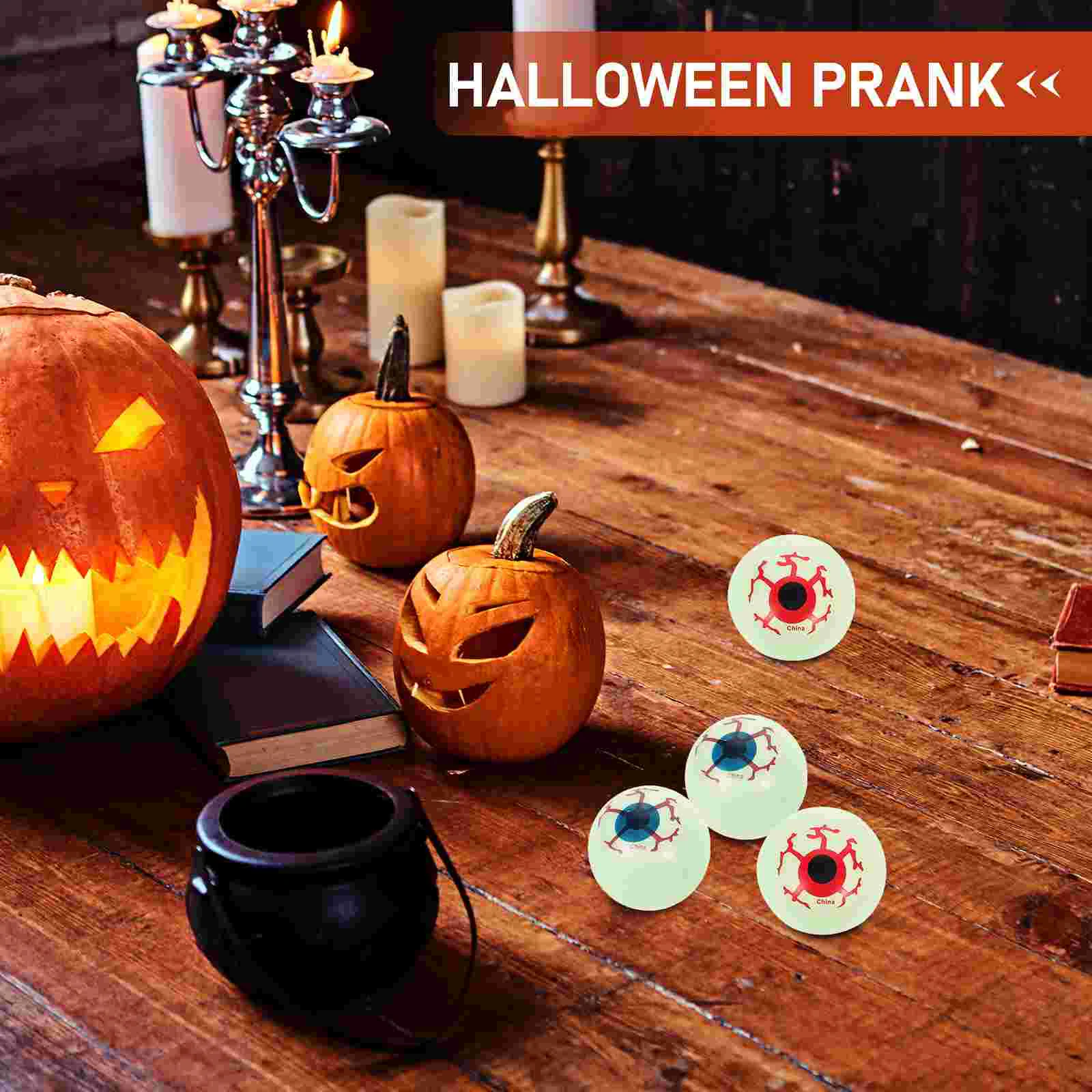 Boules oculaires en plastique pour Halloween, accessoires d'horreur, effrayant, cadeau de fête, sanglant, 20 pièces