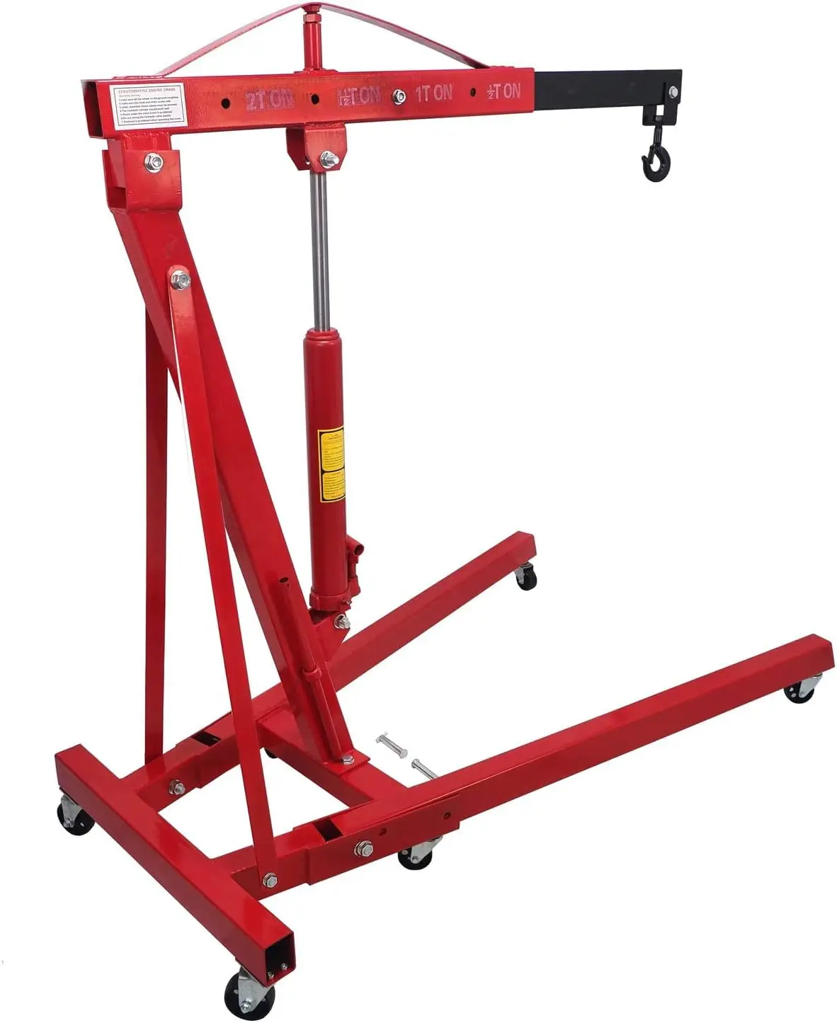 Roter 4400-Pfund-Hochleistungsmotor-Motortakel Cherry Picker Shop-Kranlift [P/N: ET-CAR-FIX005-2T-RED]