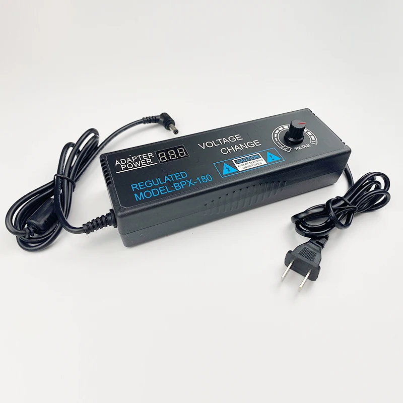 

3-24V5A Adjustable Power Supply with Digital Display Voltage Regulation Water Pump Motor Speed Regulation Dimming Power Adapter