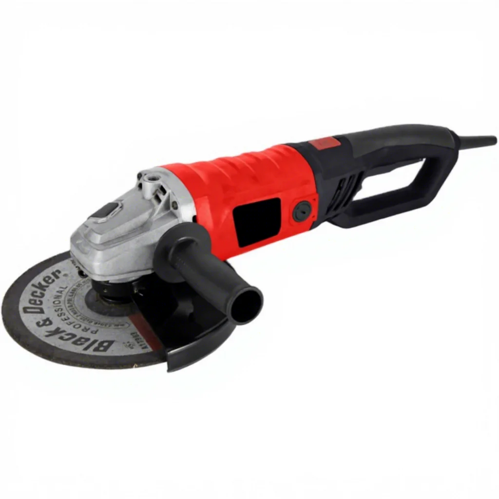 230mm 9in Industrial Heavy Duty Cordless Electric Power Angle Grinder 6500rpm 2200w Paddle Switch Rotating Rear Handle