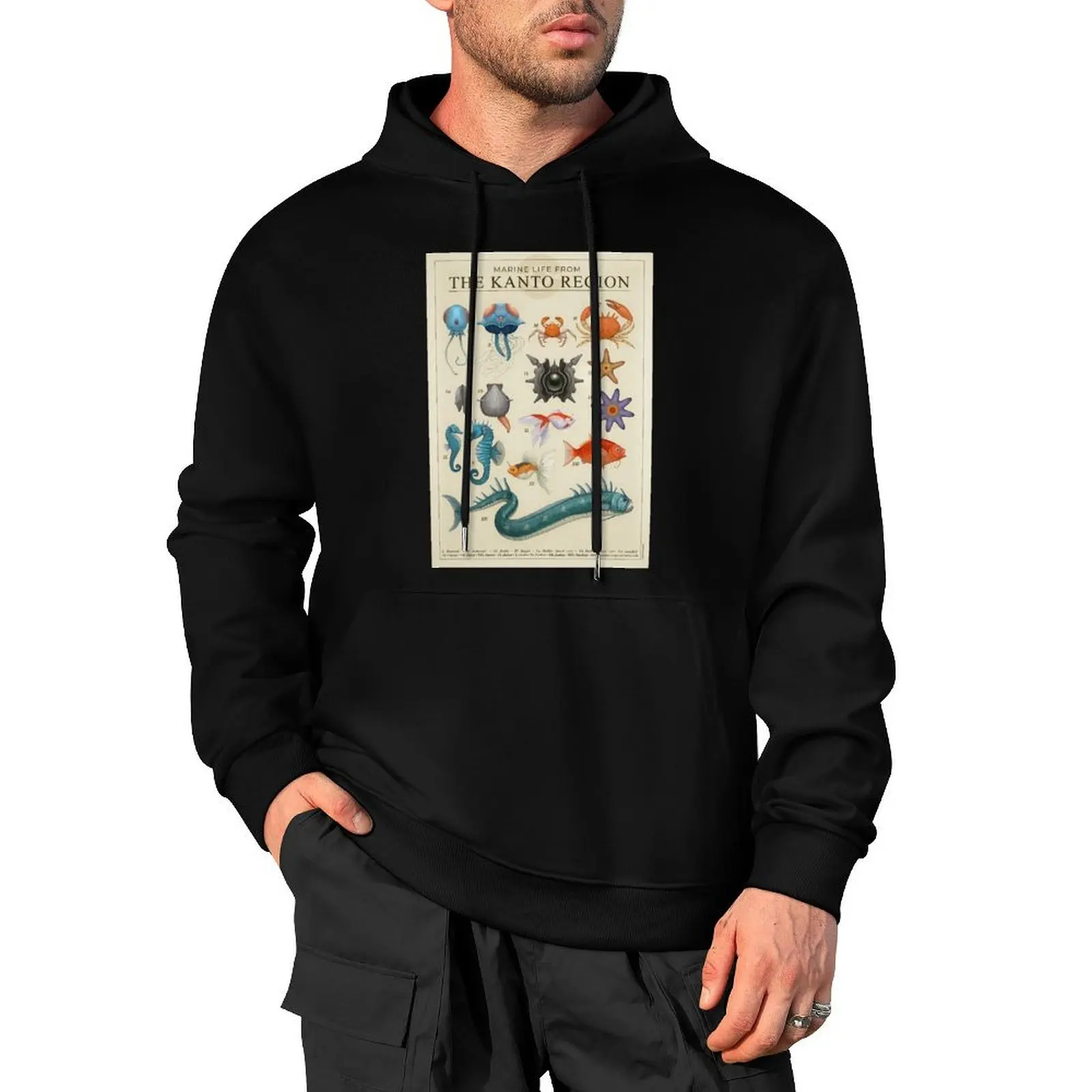 

Marine Life from Kanto Pullover Hoodie mens designer clothes korean autumn clothes japanese style tracksuit men