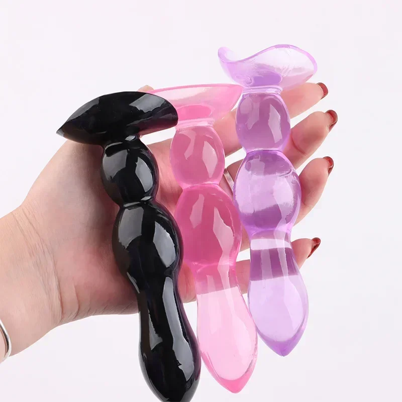 Silicone Anal Dildo Male Prostate Massager Anal Beads Plug G Spot Butt Plug Masturbation Anal Sex Toys for Couple